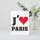 CARTE POSTALE J´AIME PARIS (Debout devant)