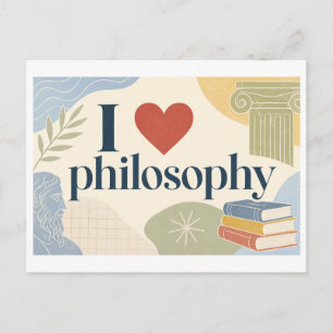 Carte Postale "J'[Aime] Philosophie"