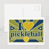 Carte Postale "J'[aime] Pickleball" (Devant / Derrière)