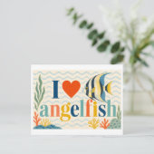 Carte Postale "J'[Aime] Poisson Ange" (Debout devant)