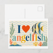 Carte Postale "J'[Aime] Poisson Ange" (Devant / Derrière)