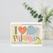 Carte Postale "J'[Aime] Pyjamas" (Debout devant)
