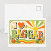 Carte Postale "J'[Aime] Raggae" (Devant / Derrière)