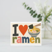 Carte Postale "J'[Aime] Ramen" (Debout devant)