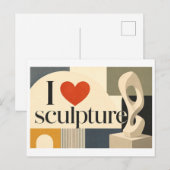 Carte Postale "J'[Aime] Sculpture" (Devant / Derrière)