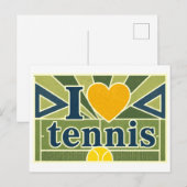 Carte Postale "J'[Aime] Tennis" (Devant / Derrière)