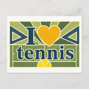 Carte Postale "J'[Aime] Tennis"