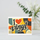 Carte Postale J'[aime] Vinyle (Debout devant)