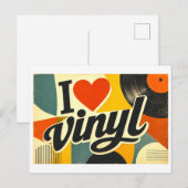 Carte Postale J'[aime] Vinyle (Devant / Derrière)