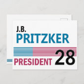 Carte Postale J.B. Pritzker 2028 (Devant / Derrière)