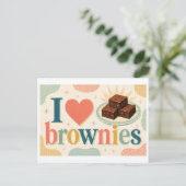 Carte Postale "J'[Cœur] Brownies" (Debout devant)
