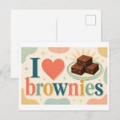 Carte Postale "J'[Cœur] Brownies" (Devant / Derrière)