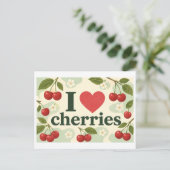 Carte Postale "J'[cœur] Cerises" (Debout devant)