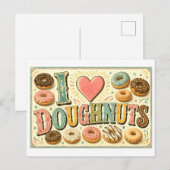 Carte Postale "J'[cœur] Donuts" (Devant / Derrière)