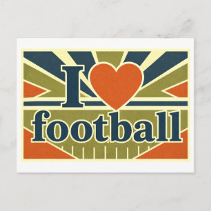 Carte Postale "J'[cœur] Football"