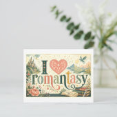 Carte Postale "J'[Cœur] Romantasy" (Debout devant)