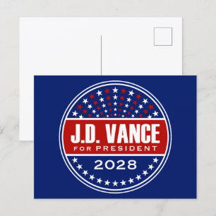 Carte Postale J.D. Vance Président 2028