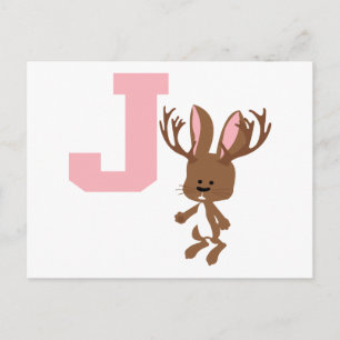Carte Postale J est pour Jackalope