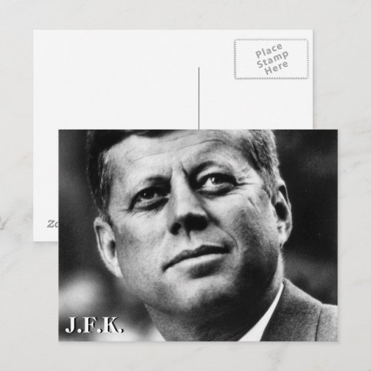 Carte postale J.F.K. (Devant / Derrière)