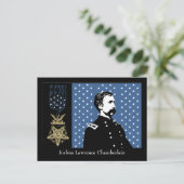 Carte Postale J.L. Chamberlain et la Médaille d'honneur (Debout devant)