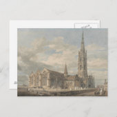 Carte Postale J. M. W. Turner - Vue du nord-est de Grantham (Devant / Derrière)
