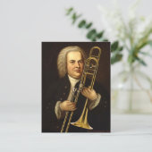 Carte Postale J.S. Bach avec Trombone (Debout devant)