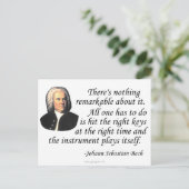 Carte Postale J.S. Bach sur le jeu (Debout devant)