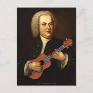 Carte Postale J.S. Bach sur Uke