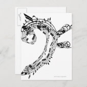 Carte Postale J.S.Bach's Cello Suite (Devant / Derrière)