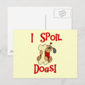 Carte Postale J'abîme des T-shirts et des cadeaux de chiens (Devant / Derrière)