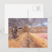 Carte Postale Jacek Malczewski - Saint Agnes (Devant / Derrière)