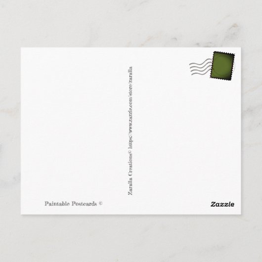 Carte Postale Jack & Beanstalk Fairytales Paintable© (Dos)