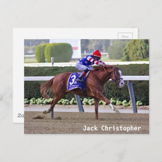 Carte Postale Jack Christopher - Champagne Stakes (Devant / Derrière)