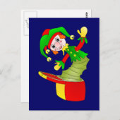 Carte Postale Jack de dessin dans le coussin de boîte (Devant / Derrière)
