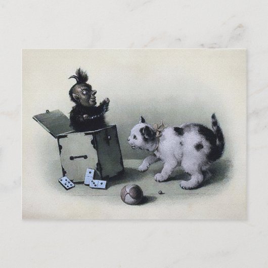 Carte Postale Jack Déplaisant vintage dans la boîte (Devant)