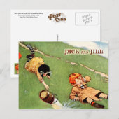 Carte Postale Jack et Jill descendent la colline (Devant / Derrière)