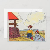 Carte Postale Jack et Jill ont monté la colline (Devant / Derrière)