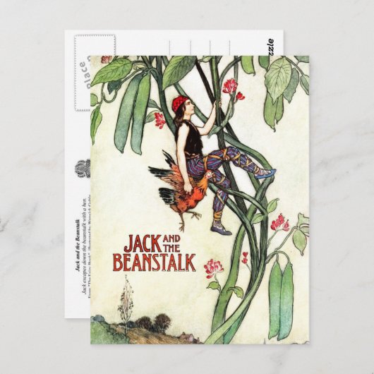 Carte Postale Jack et le Beanstalk (Devant / Derrière)