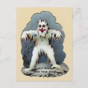 Carte Postale Jack Frost victorien vintage