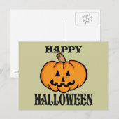 Carte Postale Jack-o'-lantern (Devant / Derrière)