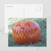 Carte Postale Jack-o'-lantern (Devant / Derrière)