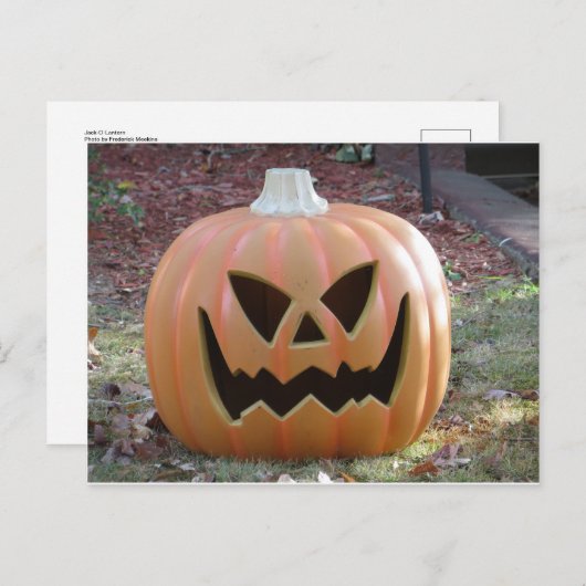 Carte Postale Jack-O-Lantern (Devant / Derrière)