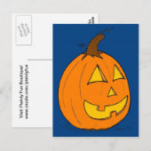 Carte postale Jack o' Lantern Blue (Devant / Derrière)
