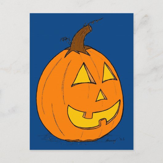 Carte postale Jack o' Lantern Blue (Devant)