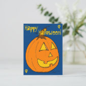 Carte postale Jack o' Lantern Blue "Happy Hallowee (Debout devant)