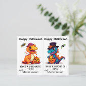 Carte Postale Jack o' Lantern Dinosaures (Debout devant)
