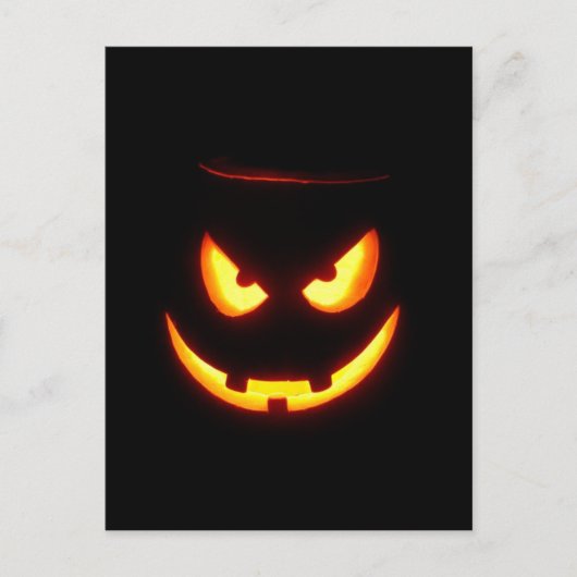 Carte Postale Jack-o'-lantern éffrayant (Devant)
