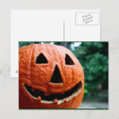 Carte Postale Jack-o'-lantern Halloween près (Devant / Derrière)