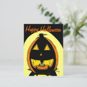 Carte postale Jack o' Lantern "Happy Halloween" (Debout devant)