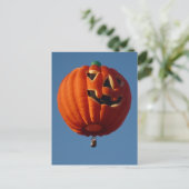Carte postale Jack-O-Lantern Hot Air Balloon (Debout devant)